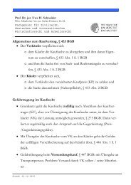 Allgemeines zum Kaufvertrag, § 433 BGB • Der Verkäufer ...