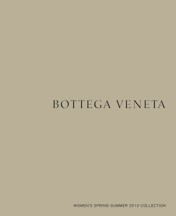 women's spring-summer 2013 collection - Bottega Veneta Lookbook