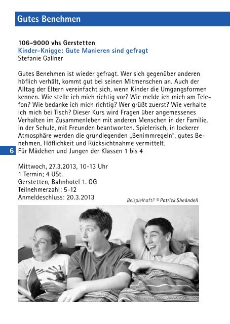 JungeVHS - Gerstetten VHS - Gerstetten.de