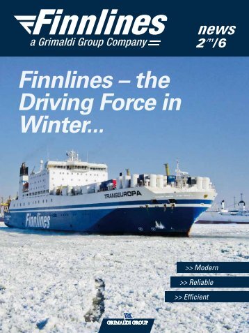 Finnlines – the Driving Force in Winter... - Grimaldi Group