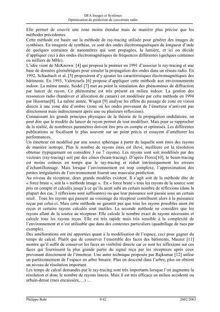 Rapport DEA Philippe Buhr - INSA de Lyon