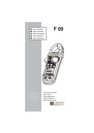 1 I Pince multimètre I Clamp multimeter I ... - PCE Ibérica