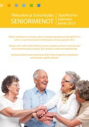 SENIORIMENOT - Vantaan kaupunki