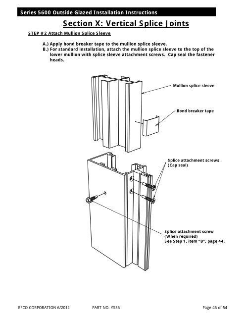 S5600 Installation Instructions - Efco