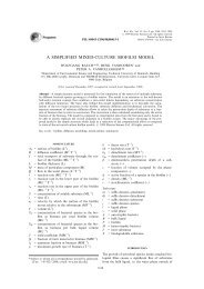 A SIMPLIFIED MIXED-CULTURE BIOFILM MODEL