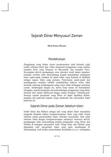 Sejarah Dinar Menyusuri Zaman