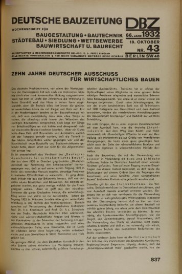 DEUTSCHE BAUZEITUNG