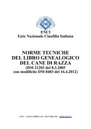 Norme tecniche del Libro genealogico - Enci