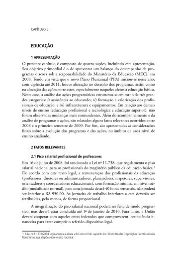 Capítulo 5 - Educação - Ipea