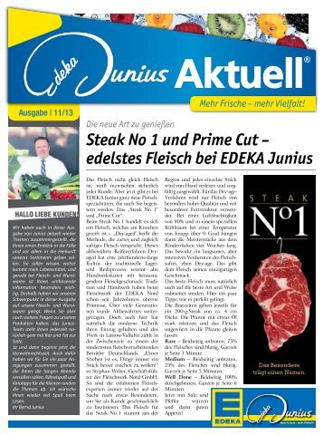 Steak No 1 und Prime Cut – edelstes Fleisch bei EDEKA Junius