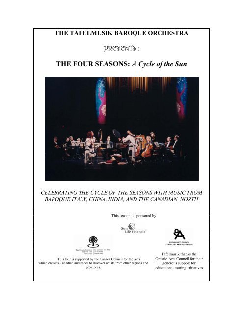 THE FOUR SEASONS: A Cycle of the Sun - Tafelmusik