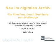 Knobloch, Corinna: Neu im digitalen Archiv. Ein Streifzug durch ...