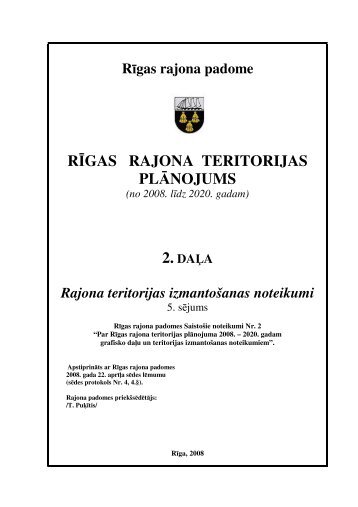 rÄ«gas rajona teritorijas plÄnojums - RÄ«gas PlÄnoÅ¡anas ReÄ£ions