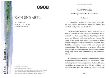 KAIN UND ABEL church documents - Apostolische Dokumente
