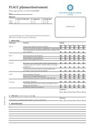 FLACC pijnmeetinstrument - Pijnverpleegkundigen