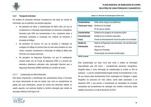 Plano Municipal de Mobilidade de Aveiro - CÃ¢mara municipal de ...