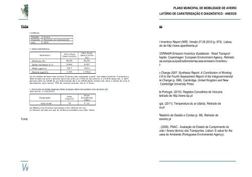 Plano Municipal de Mobilidade de Aveiro - CÃ¢mara municipal de ...