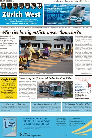 «Wie riecht eigentlich unser Quartier?» - Lokalinfo AG