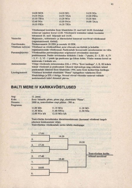 Nr. 1 ' 94 - Eesti Sõudeliit