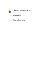 Basala hygienrutiner anteckningssidor - Akademiska sjukhuset