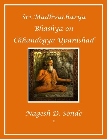 Sri Madhvacharya Bhashya on Chhandogya ... - Nagesh D. Sonde