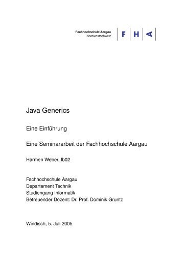 Java Generics - Dominik Gruntz