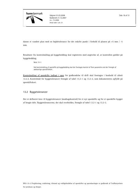 Banenorm BN2-15-2 - Banedanmark