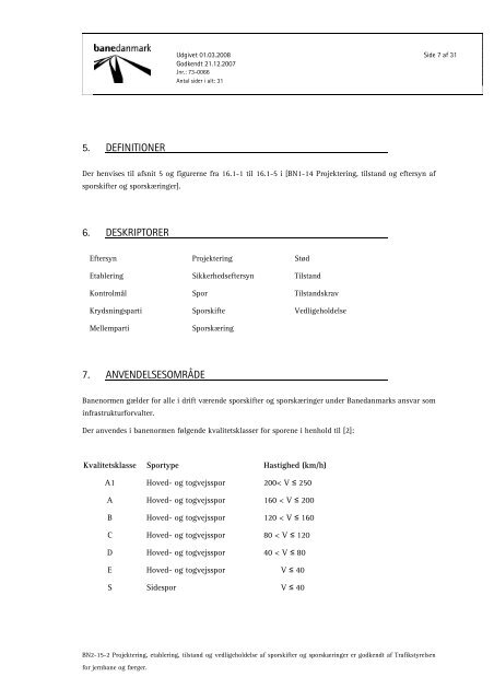 Banenorm BN2-15-2 - Banedanmark