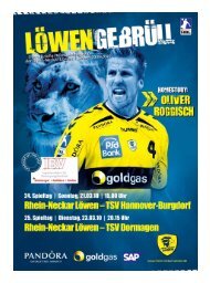 (Saison 2009/2010): TSV Hannover-Burgdorf - Rhein-Neckar Löwen