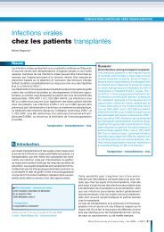 Infections virales chez les patients transplantÃ©s - Bienvenue sur Mon ...