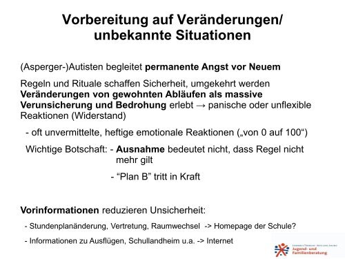 Asperger-Syndrom in der Schule