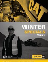 View Brochure for complete details - Finning Canada