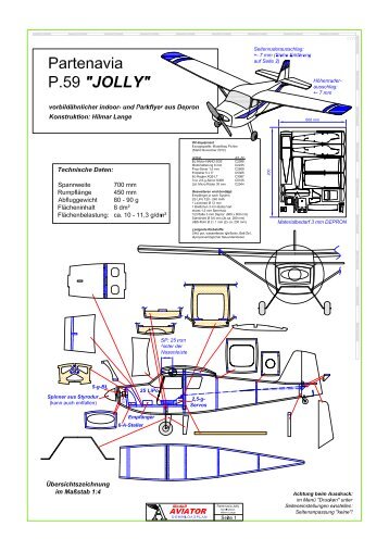 Partenavia-Jolly_Bauplan-A4 - Modell AVIATOR