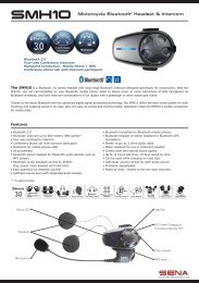 SMH10 Brochure PDF - Sena Bluetooth