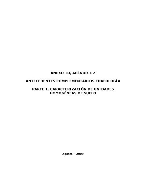 anexo 1d, apÃ©ndice 2 antecedentes complementarios edafologÃ­a ...