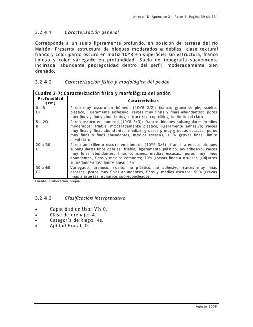 anexo 1d, apÃ©ndice 2 antecedentes complementarios edafologÃ­a ...