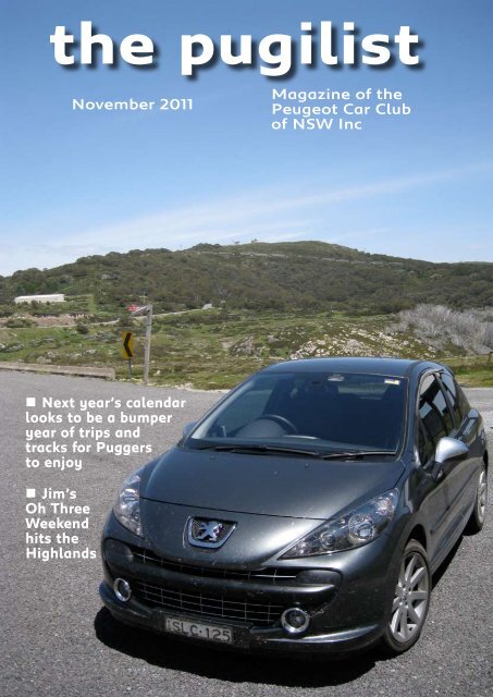 The Pugilist November 2011 - Peugeotclub.asn.au