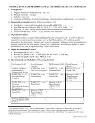 PHARMACEUTICS AND PHARMACEUTICAL CHEMISTRY ...