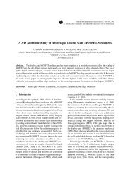 A 3-D Atomistic Study of Archetypal Double Gate MOSFET Structures