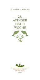 25. AYINGER FISCH WOCHE - brauereigasthof hotel aying