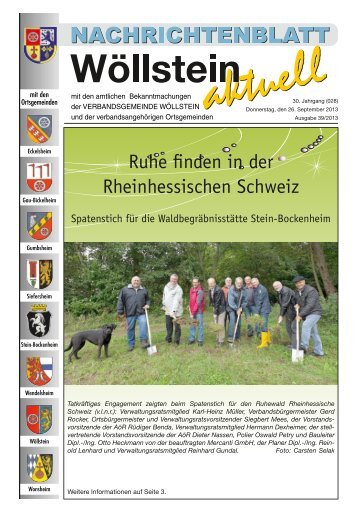 KW 39 / 26.09.2013 - Verbandsgemeinde Wöllstein