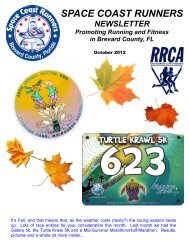 October - Space Coast Runners