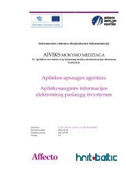 Aplinkos apsaugos agentūra Aplinkosauginės informacijos ...