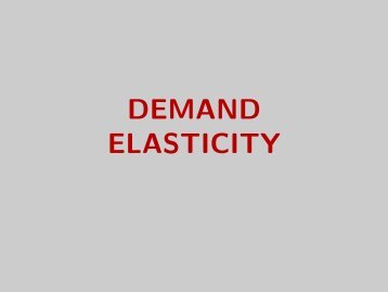 DEMAND ELASTICITY - Luiscabral.net