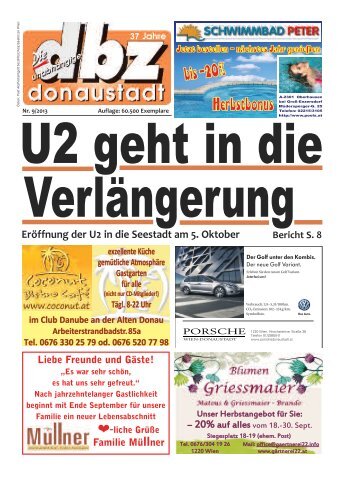 Eröffnung der U2 in die Seestadt am 5. Oktober - dbz-donaustädter ...