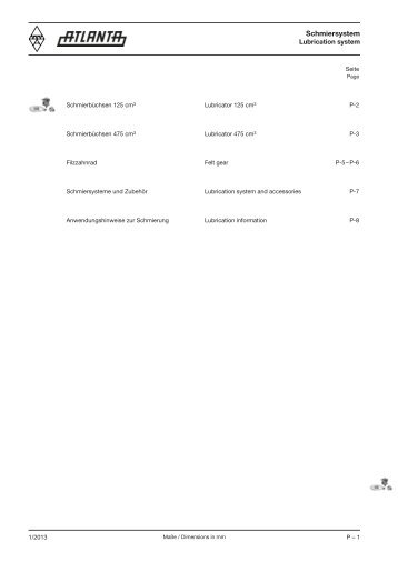 Schmiersystem - Atlanta Antriebssysteme E. Seidenspinner GmbH ...