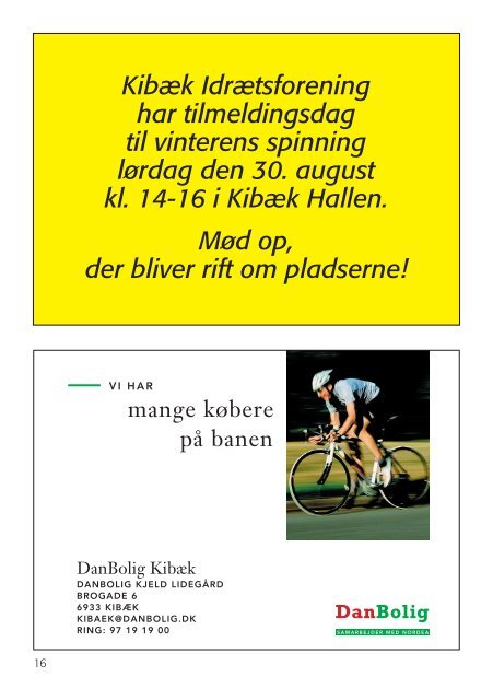 Klubblad juli 2008 - Kibæk Cykelmotion