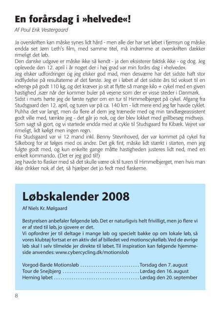 Klubblad juli 2008 - Kibæk Cykelmotion