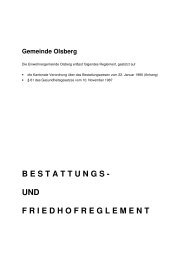 bestattungs - und friedhofreglement - Olsberg