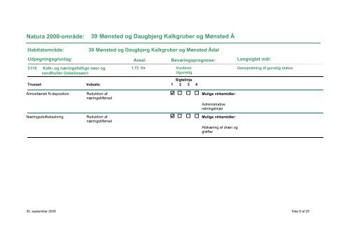 Forslag til Natura 2000-plan 2009-2015 Mønsted og ... - Naturstyrelsen